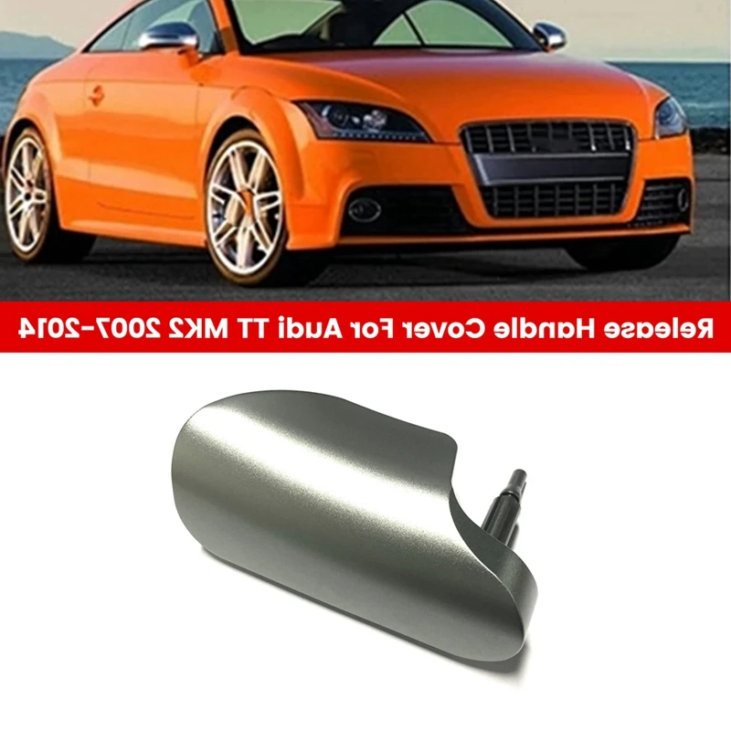 B-M Aluminium Alloy Car Engine Hood Bonnet Release Handle Cover Kit for Audi TT MK2 2007-2014 8J TTS TTRS RS LHD 8J1823533C