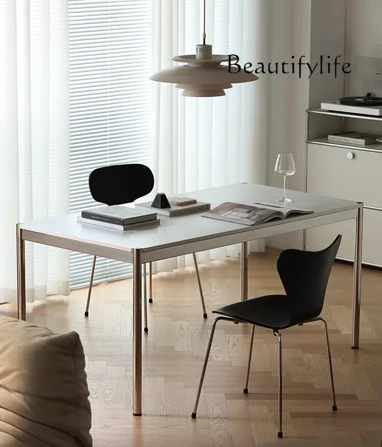 N Medieval Bauhaus dining table rectangular household small apartment modern simple office desk