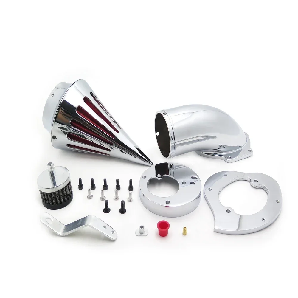 Spike Air Cleaner Intake Filter Kit for Honda Vtx1300 Vtx 1300 1986-2019 All Years Chrome Aftermarket Motorcycle Parts