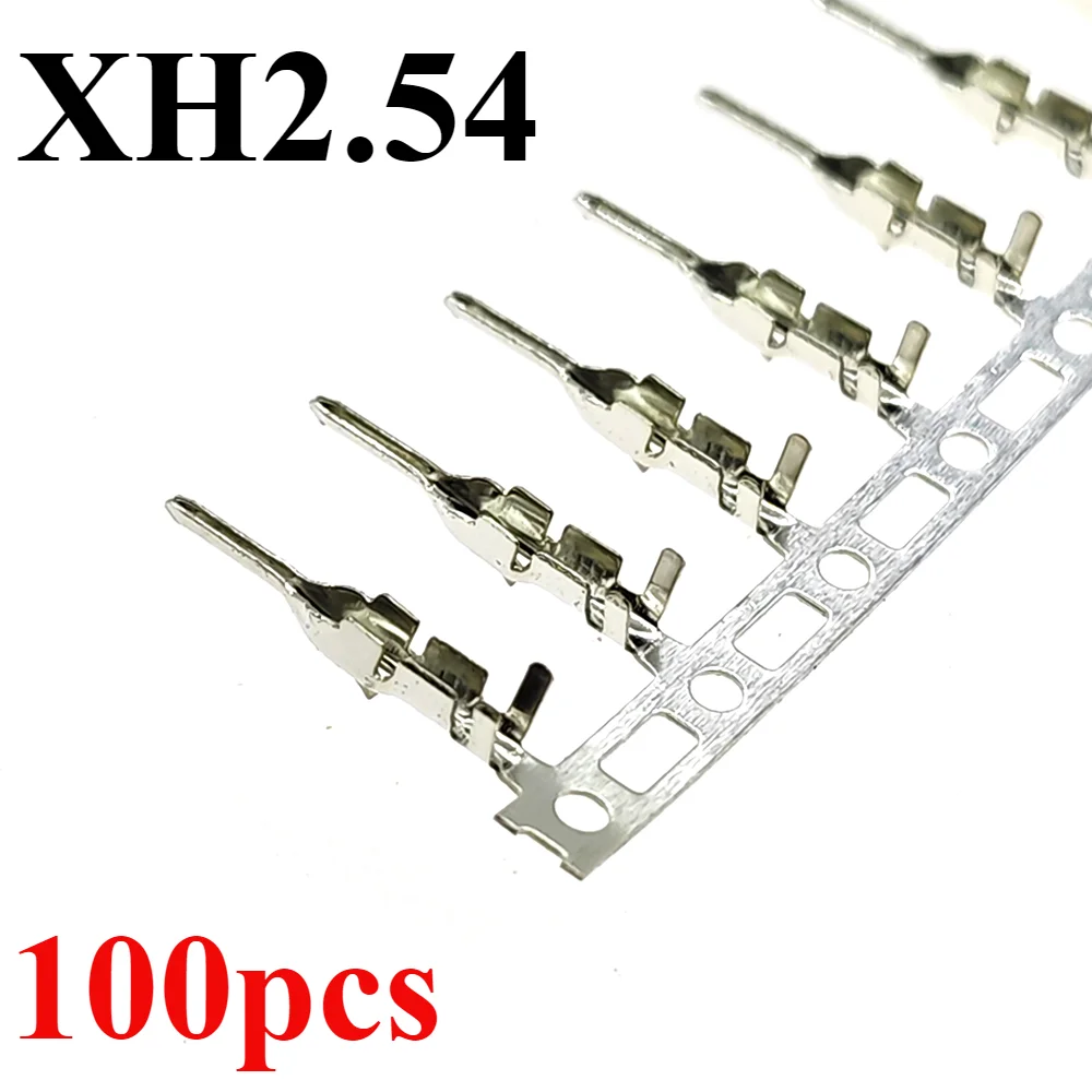 

100pcs/Lot JST XH2.54 Male Terminal Plug Connectors Wire Cable Housing Male Crimp Pins XH-R Mating Terminals