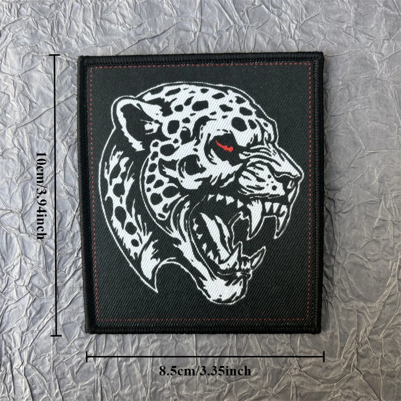 Snow Leopard Patch on Clothes Morale Badges Tactical Patches Printed Hook and Loop Military Armband