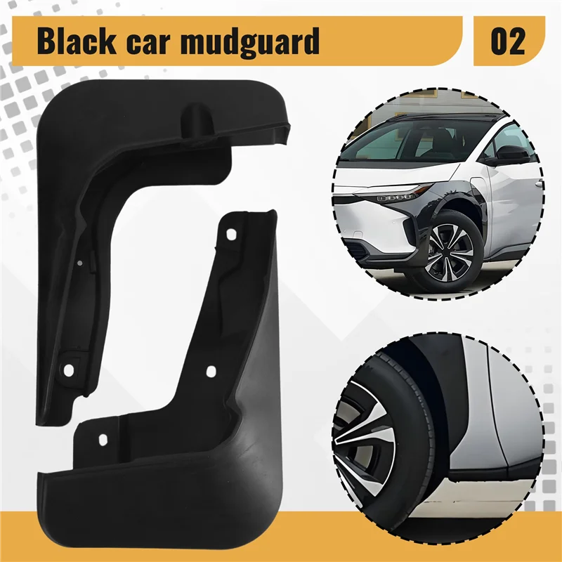 

Authentic 4Pcs Car Mud Flaps For Toyota BZ4X 2022 Mudguards Fender Mud Guard Flap Splash Flaps Accessories