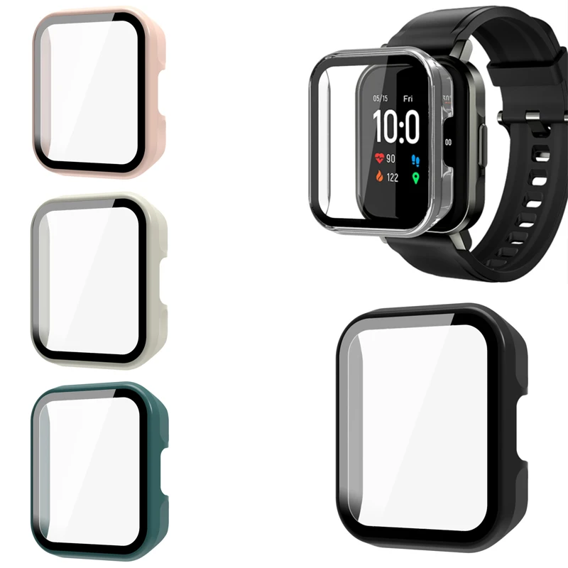 

Защитная пленка для полноэкрана с твердым краем, чехол для умных часов, рамка для умных часов Haylou LS02, защитный чехол, аксессуары