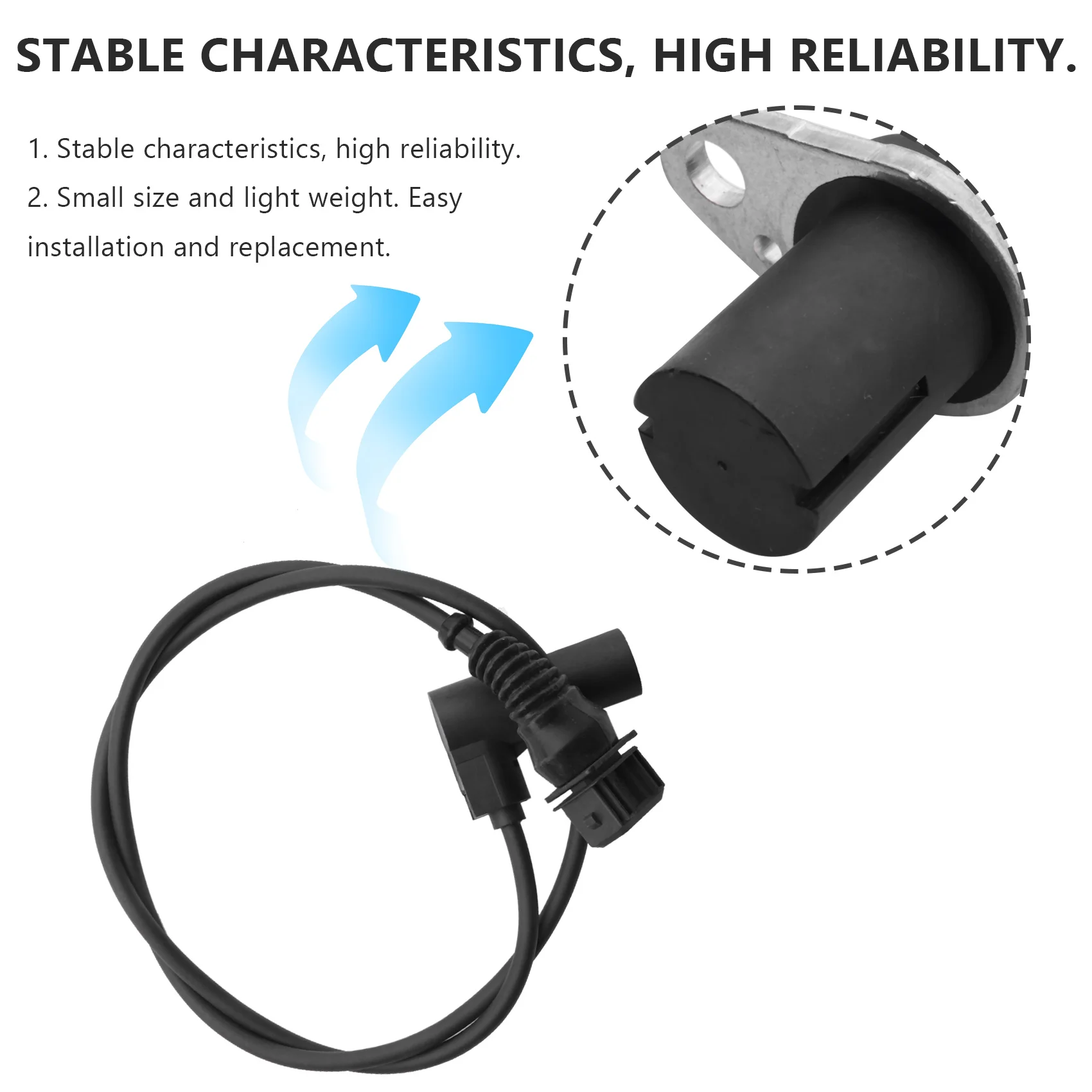Camshaft Position Sensor Crankshaft Phase Sensor For-BMW E36 E38 E39 320I 328I 323Ti 520I 523I 528I M50 M52 12141703277-A97E view 3