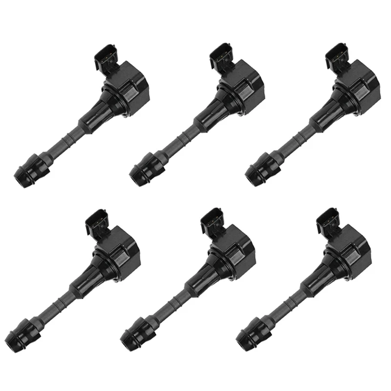 6Pcs ABS Ignition Coils For NISSAN Altima Maxima Pathfinder Xterra Quest 3.5L 4.0L 22448-8J115 C1406 5C1403 UF349