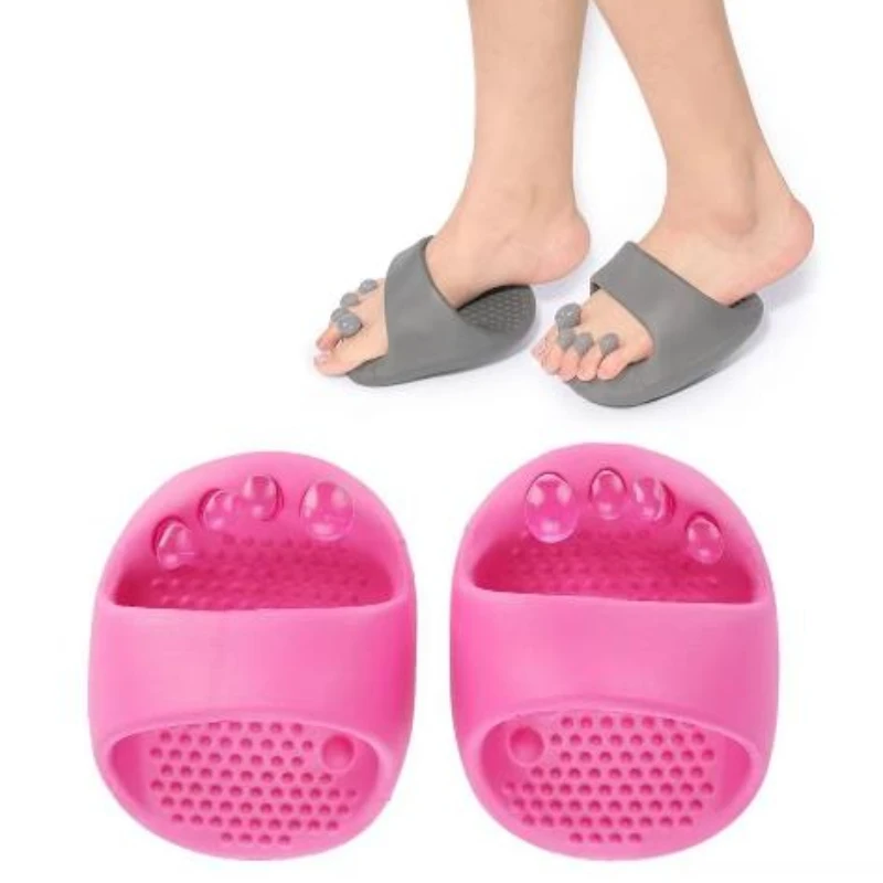 1Pair Foot Arch Trainer Anti-Slip Massager Toe Muscle Relaxing Thumb Valgus Corrector Suitable for O-shaped Leg & Fitness Person