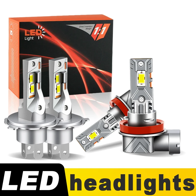 

2PCS CANbus H4 H11 LED Headlight Bulb 60W High Low Foglight Plug & Play For Renault Sandero 2010-2017 2011 2012 2013 2014 2015