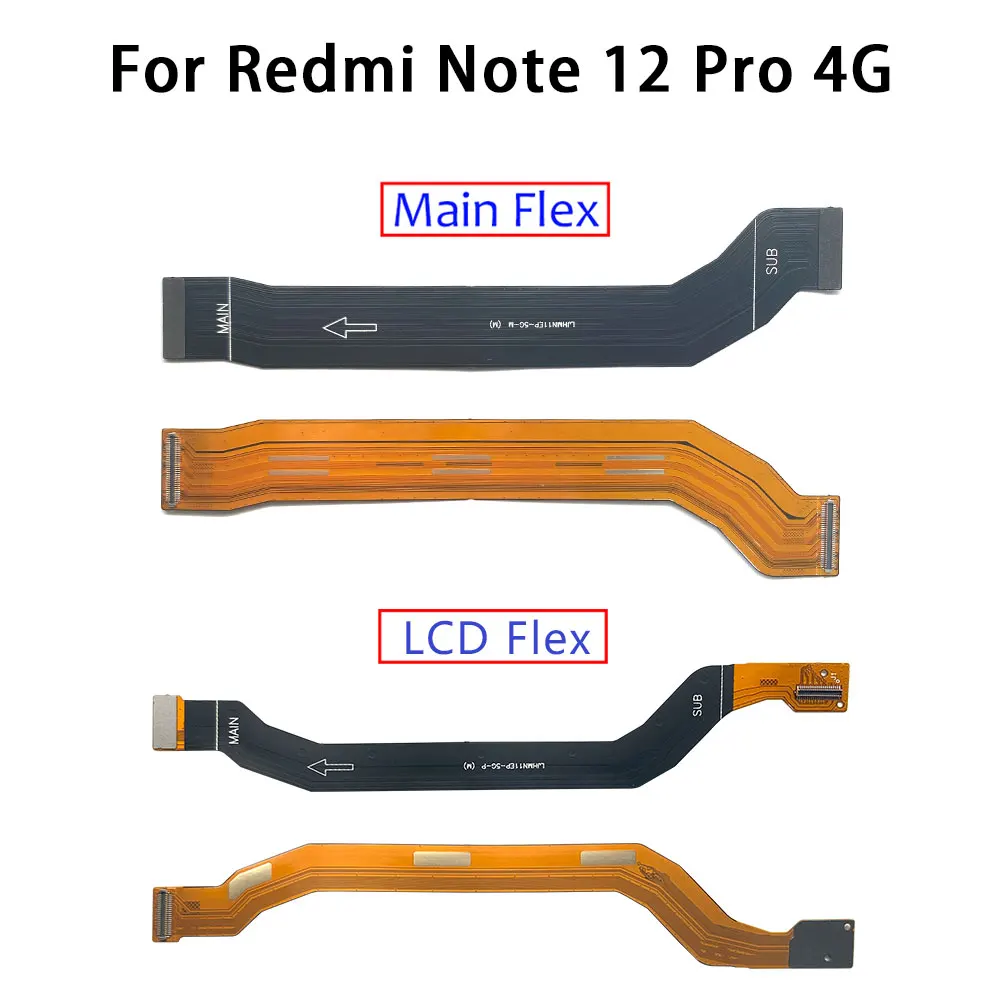 Tested NEW For Xiaomi Redmi Note 12s 12 4G 12 13 Pro 4G Plus 5G Main FPC LCD Display Connect Mainboard Flex Cable Ribbon