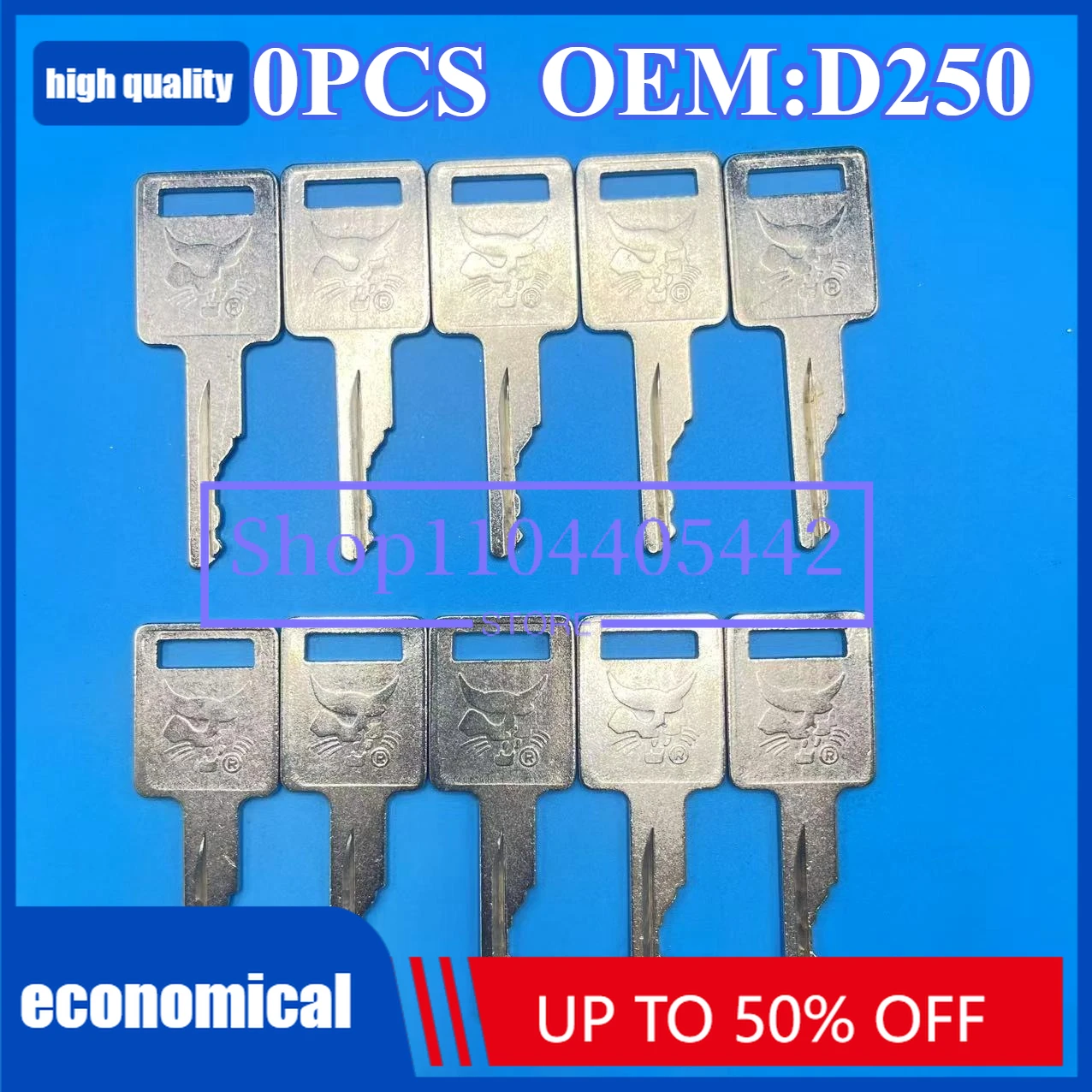 

1/5/10PCS D250 Bobcat Keys Is Applicable To S550, S185 Excavator Skid Steer Loader, Sweeper Key, S331 / S160
