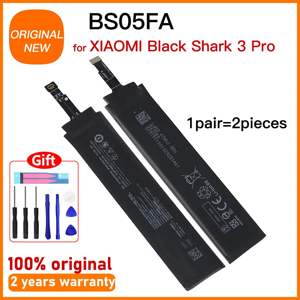 Original BS08FA BS06FA BS05FA BS10FA Battery for XIAOMI Black Shark 3 3S 4 4S 5 5RS PRO KLE KSR-A0 CellPhone Replacement Battery