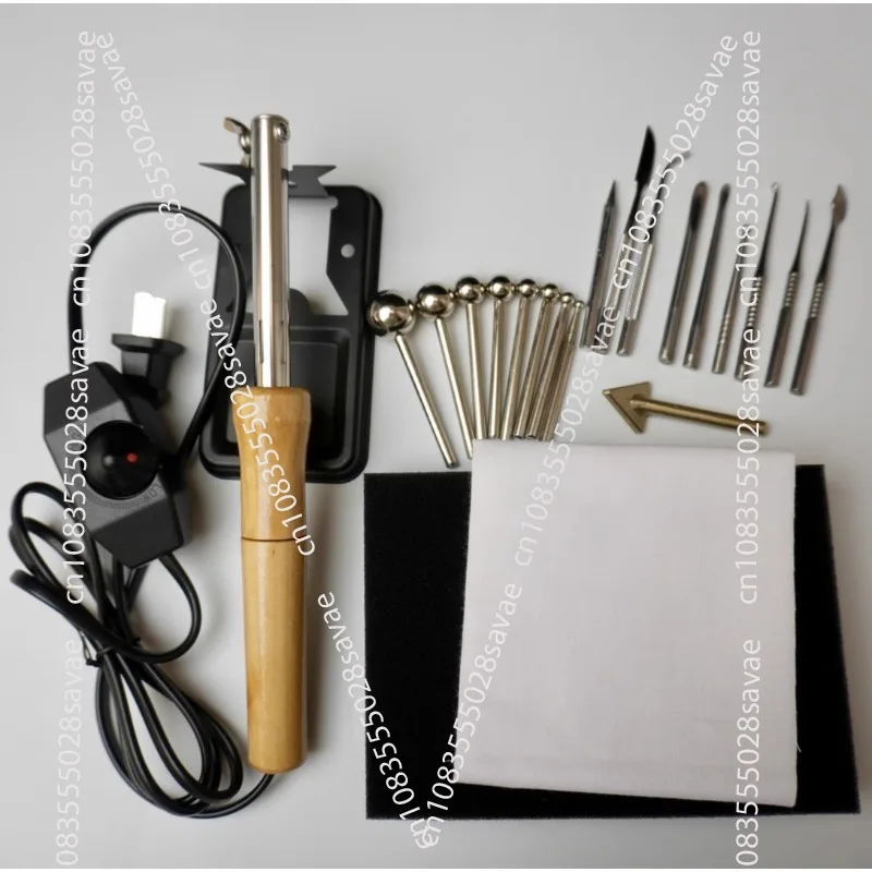 

Adjustable temperature 18-piece hot iron set for hot stamping fabric velvet flower DIY full set of affordable alternatives