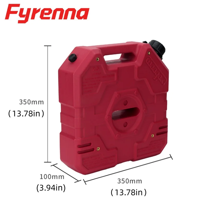 

1.8 Gallon/ 7.5L Portable Fuel Storage Container with Spout, Emergency Backup Water Storage Container Spare Petrol Oil Gas Tank