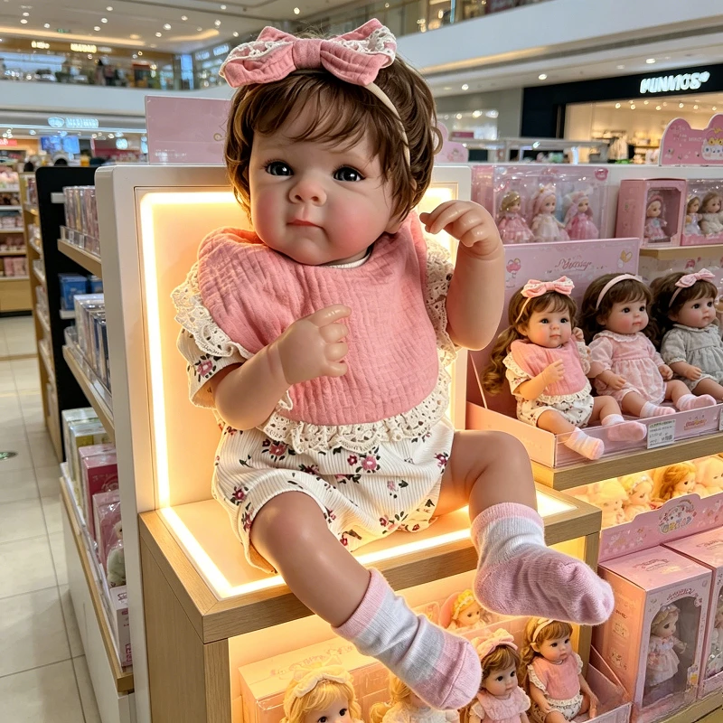 

48cm Reborn Doll Bettie Handmade Lifelike Newborn Baby Dolls 3D Painted Skin with Visible Veins Bebe Reborn Dolls