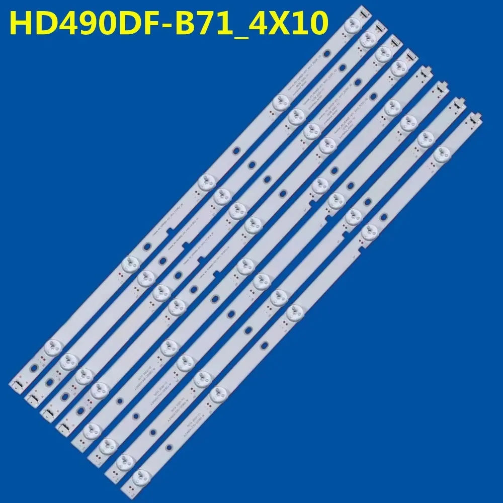 

LED Backlight Strip For HD490DF-B71_4X10_3030C 124MA31RR-B1 HE49RFKQ1X70 LSC490FN03 49EQX10 49CFS71 HD490DF-B71 HD490DF-S10