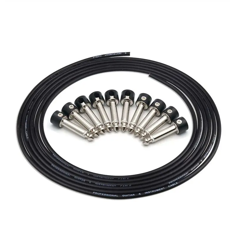【HOT!TURE】Solderless Connectors Design Guitar Cable Diy Guitar Pedal Patch Cable Kit