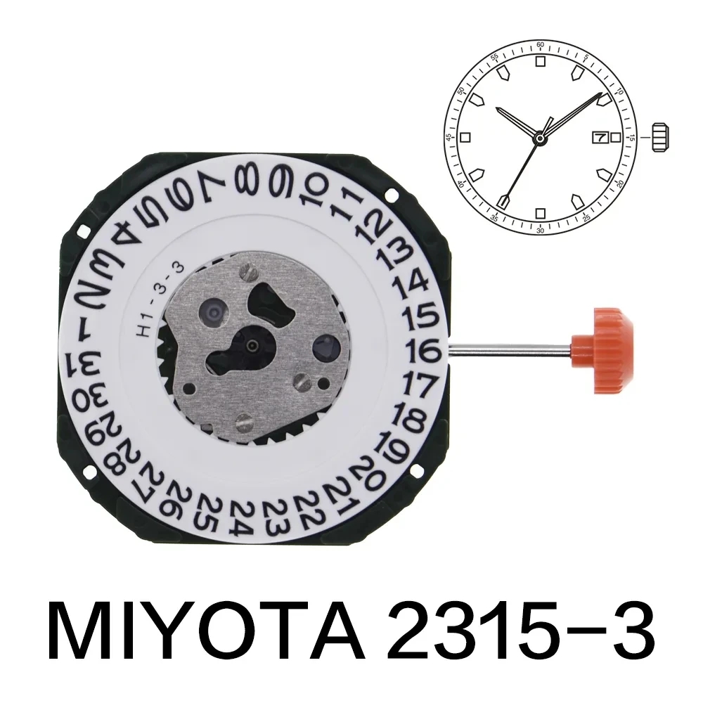 

MIYOTA 2315-3 movement new original quartz movement three needle watch accessories