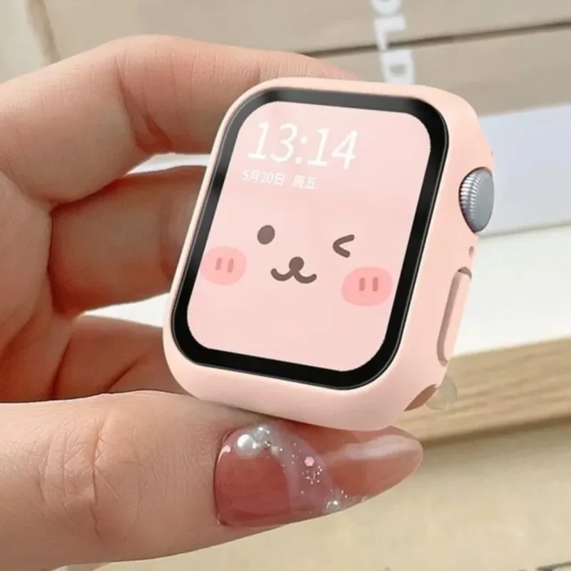 Capa de silicone para apple watch case 10 42mm 46mm 44mm 40mm 45mm 41mm acessórios protetor de escudo iwatch série se 6 7 8 9