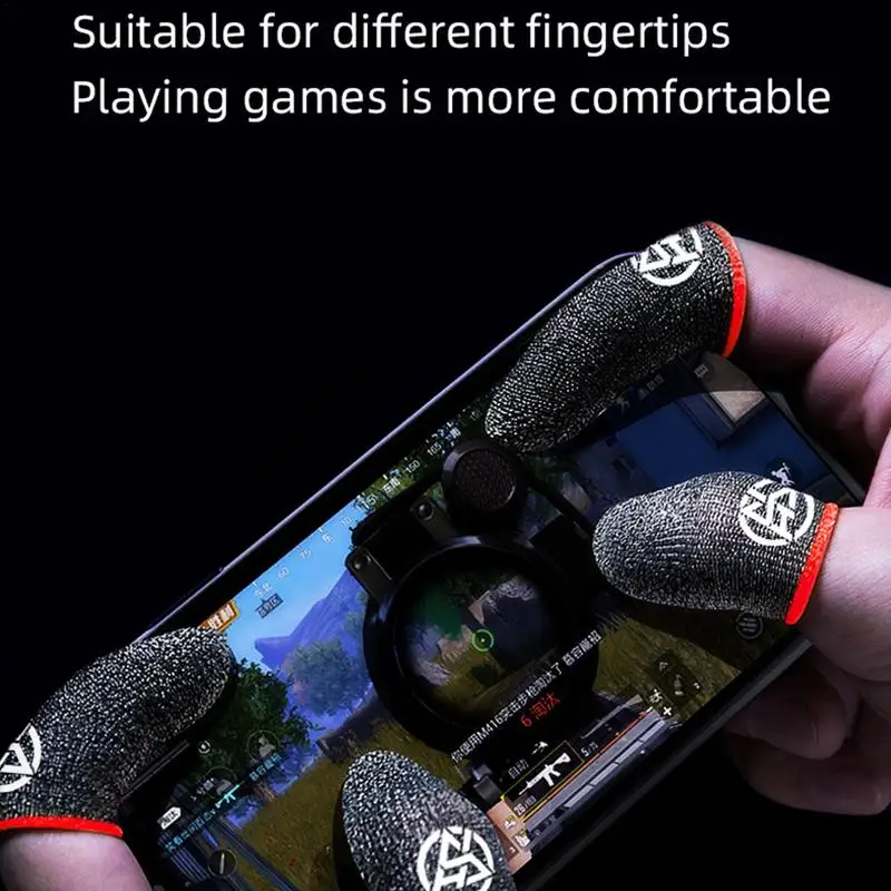 Finger Sleeve For Game Flexible Anti-Sweat Finger Sleeve Ultra-Thin Design Breathable Thumb Cover Ergonomic Thumb Sleeves For