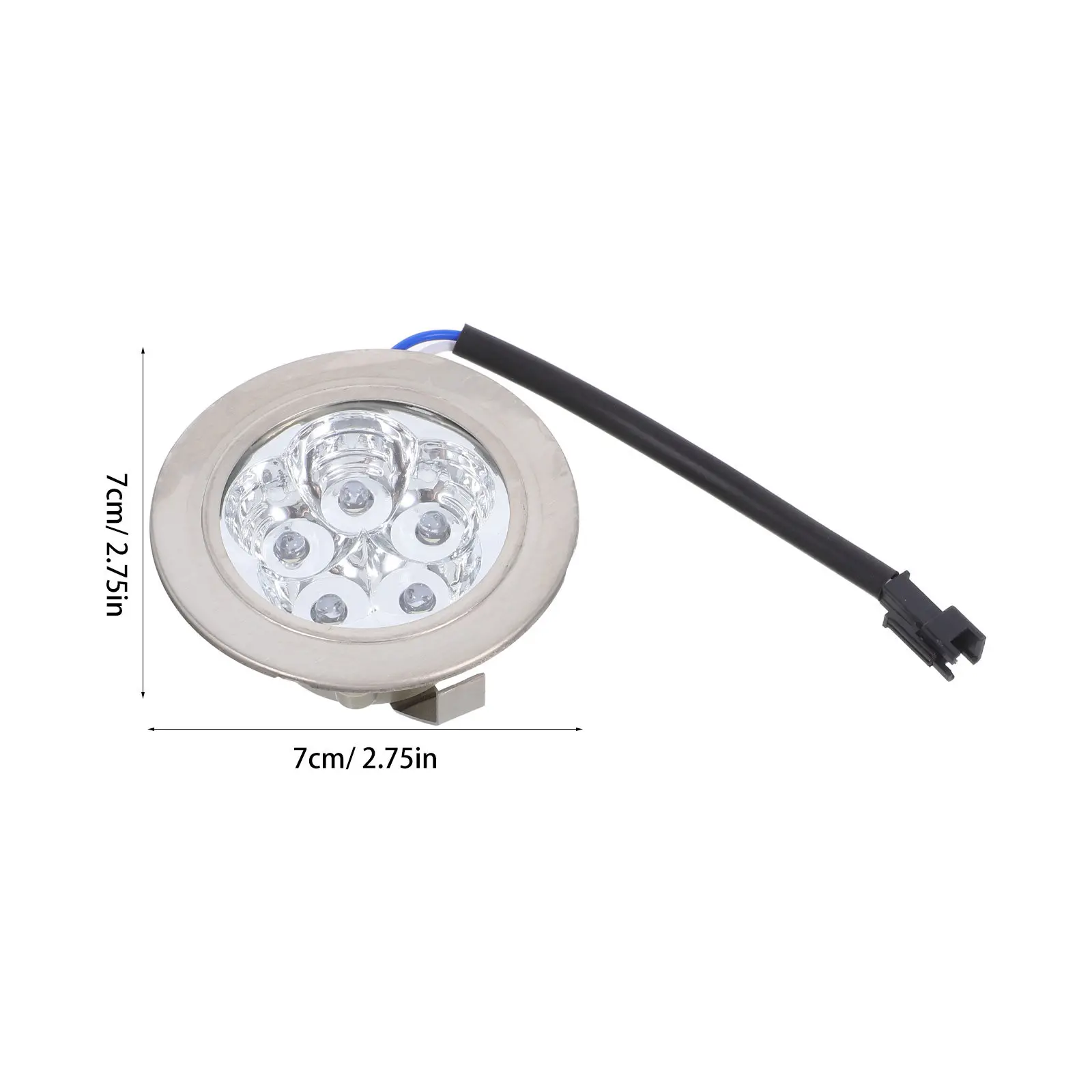 2Pcs LED Range Hood Light Bulbs Round Design Energy Efficient 12V Dc Bright Lighting Smoke Removing Kitchen Appliance Light