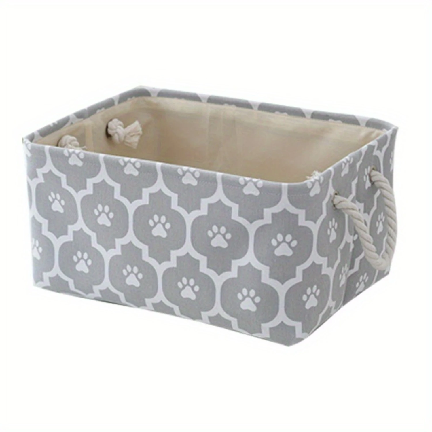 1pc Pet Toy Basket, Dog Toy  Box With Handle, Felt  Bin For Dog Toys And Accessories Pet Supplies Christmas dog toys Rabbit toys