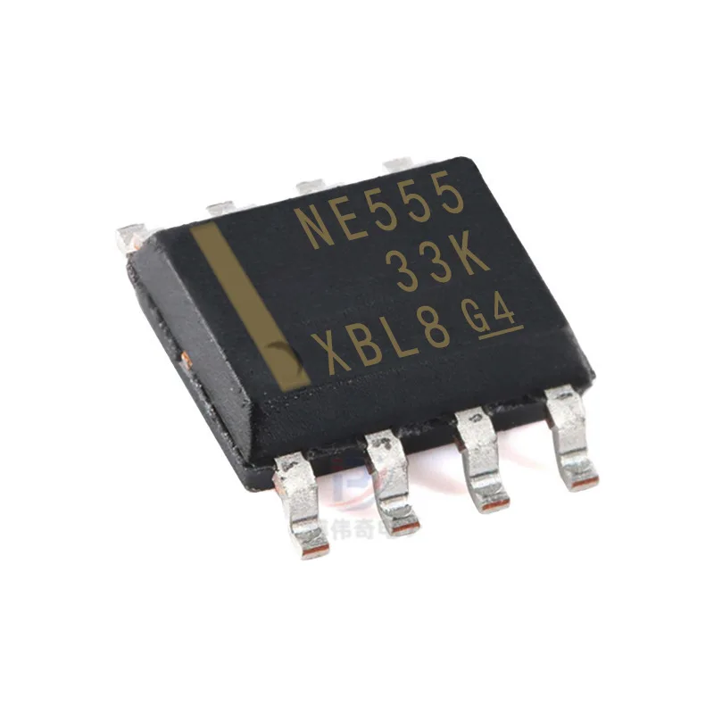 NE555DR alta precisão temporizador IC, BaseElectronic Chip, NE555, NE555