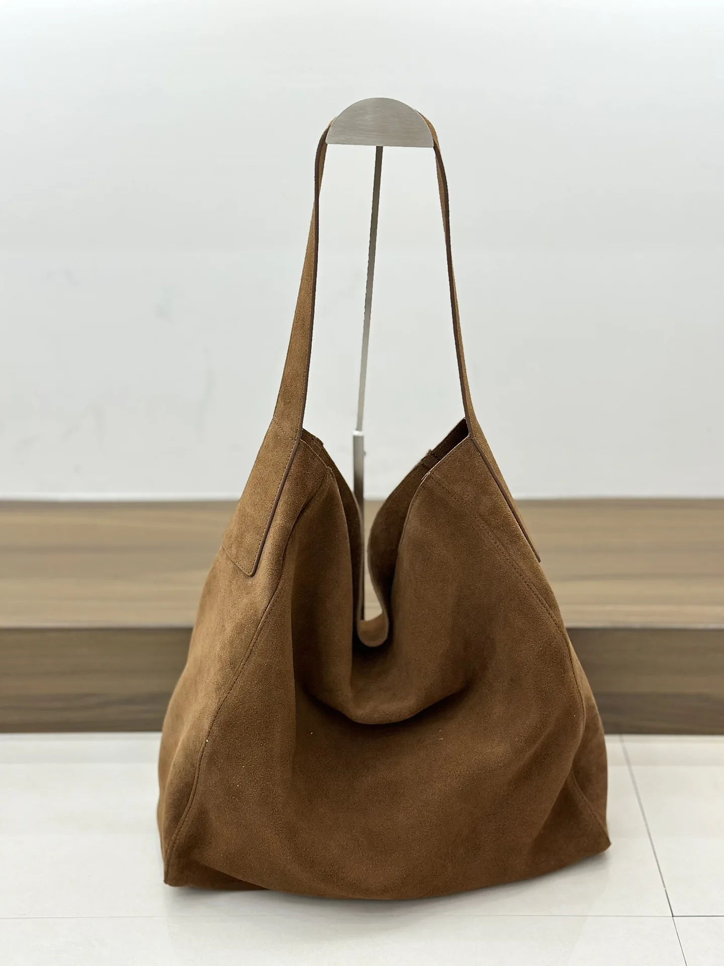 FIRMRANCH Lazy Style Large Capacity Women's Shoulder Underarm Bucket Bag Commuter High Quality Matte Leather Tote Fashion Pouch