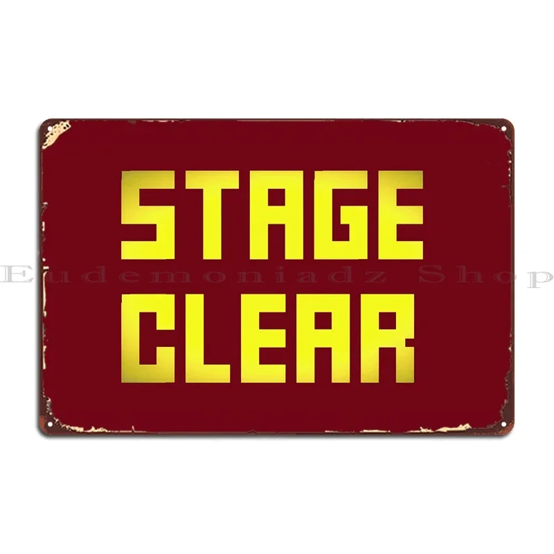 نص المرحلة واضحة الجبهة الصفراء علامة معدنية سينما جدار ديكور المرآب تخصيص كهف تين تسجيل ملصق #2