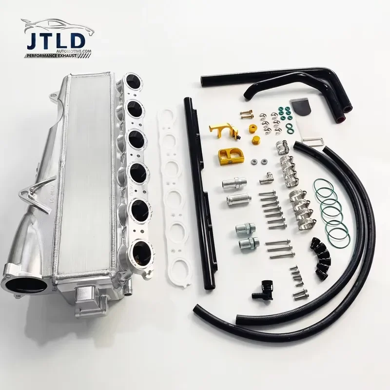 Aluminum B58TU Intake Manifold Charge Air Cooler with Fuel Rail Port Injection for BMW G20 M340i G42 M240i Toyota Supra A90