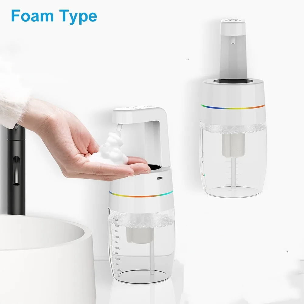 

Automatic Sensor Smart Soap Dispensers Touchless Operation Adjustable Levels Lotion Dispensers Waterproof Wall Mounted