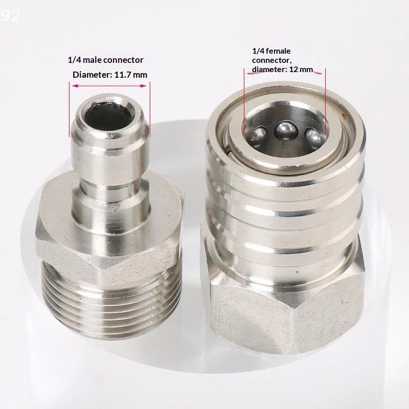Stainless Steel Quick Connect Fitting M22x1.5 Male Female Adapter High Pressure Washer Coupler For Pressure Washing Machine