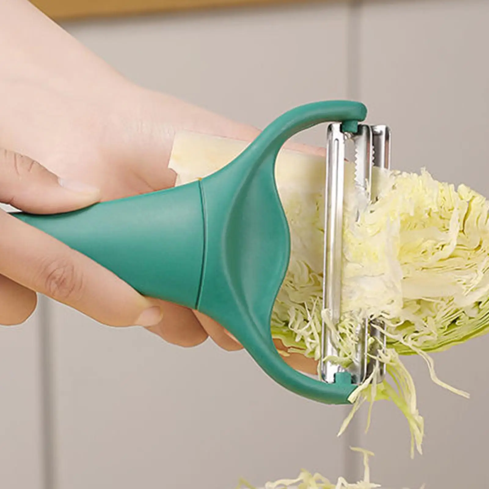Multi-function Double-headed Cabbage Slicer Shredder Handheld Potato Peeler Stainless Vegetable Cucumber Chopper For Kitchen