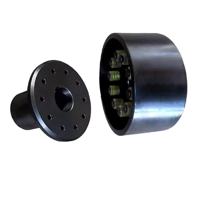 Steel Flex Jaw Type Crowning Elastic Sleeve Coupling with Brake Wheel for Industrial Use OEM