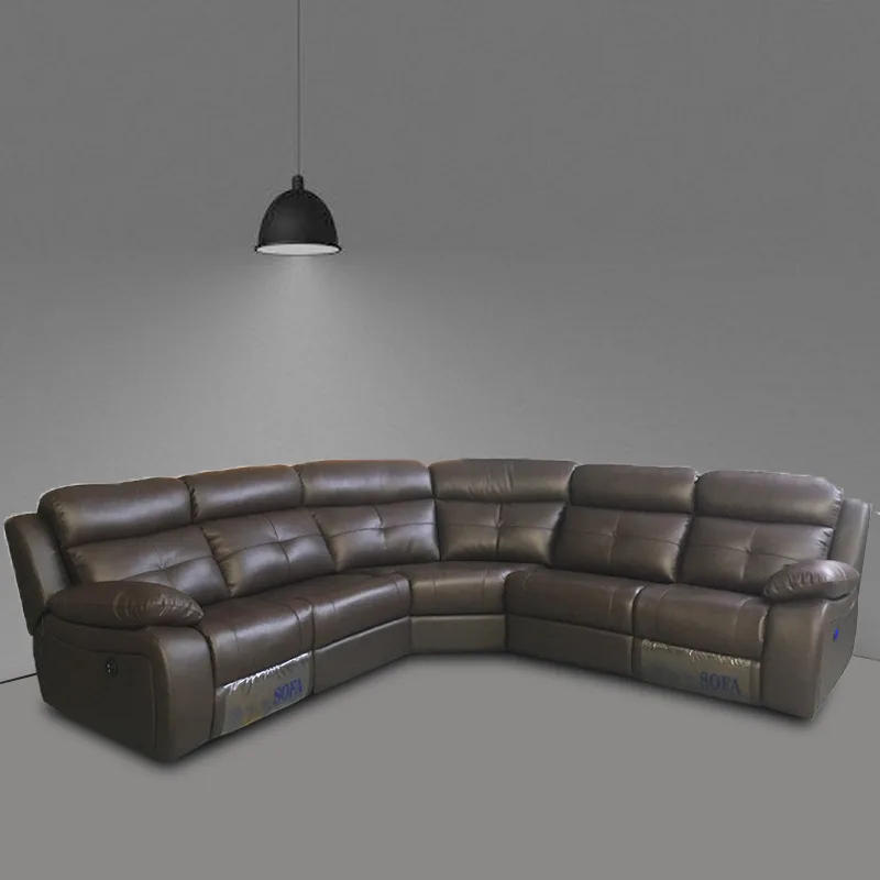 مقعد خاص فطيرة المقصورة الذكية كرسي للاستلقاء مقعد AV غرفة المنزل السينما الكهربائية مزيج الفيلم وقاعة التلفزيون أريكة جلدية