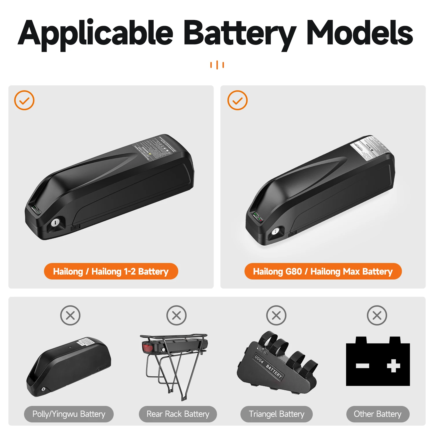 Hailong Battery Discharge Connector 5Pin 6Pin Male Female Connection E-Bike Battery Base Replacement Part 50A External Fuse