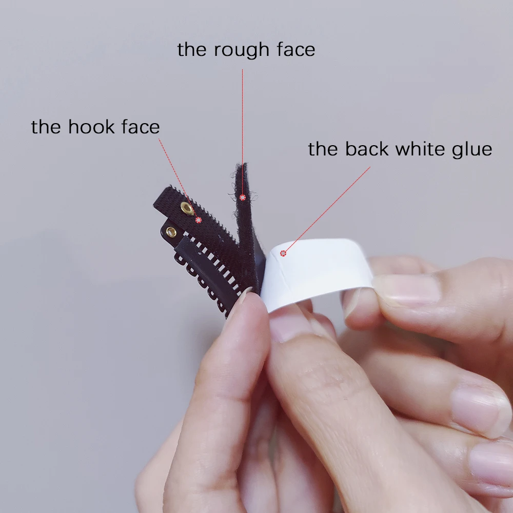 5 Pcs Stickable U-Shape Snap Clips for Hair Extensions