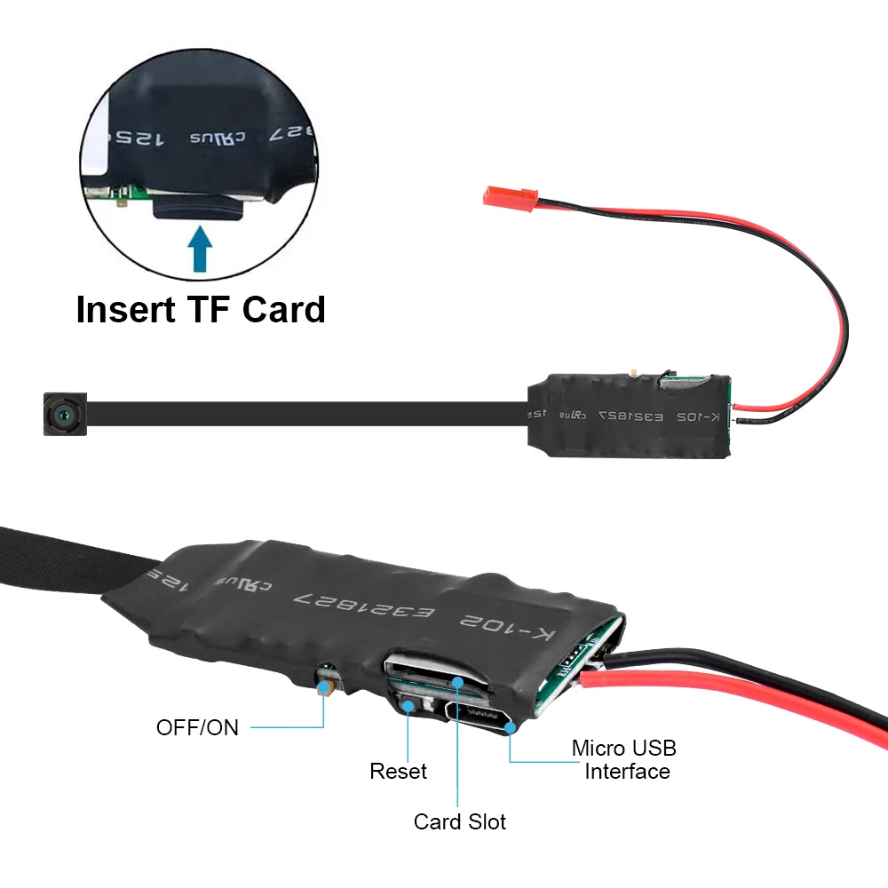 1080P HD Mini Camera Draagbare DIY Module WiFi Camera Videorecorder Bewegingsdetectie P2P Draadloze Camcorder Ondersteuning Remote View