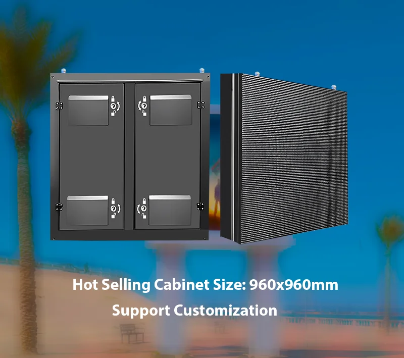 Large Outdoor LED Display Screen P2P3P4P5P6 Customized Size Large Screen for Outdoor Display on Sale