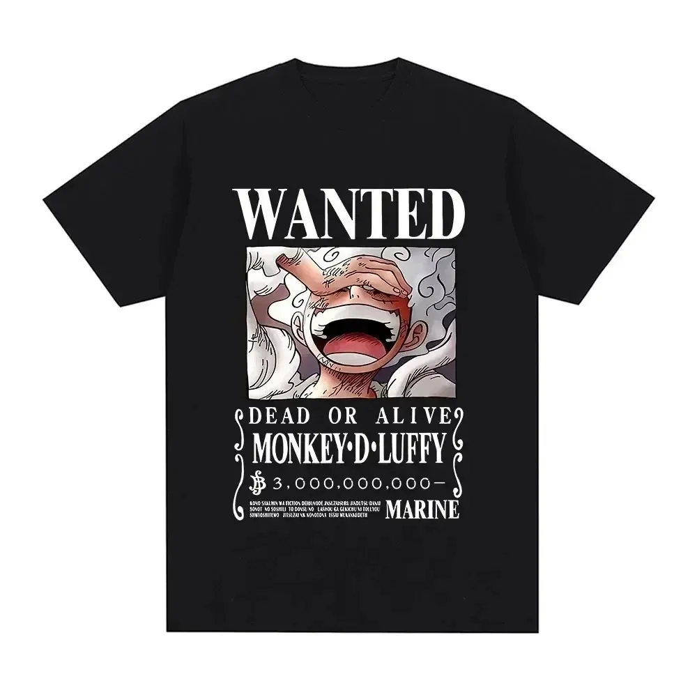 Luffy Gear 5 T Shirt Men Women Y2k 2000s Cartoon Tshirt Unisex 90s Japanese Anime T-shirt Harajuku Streetwear Clothes Kid Size