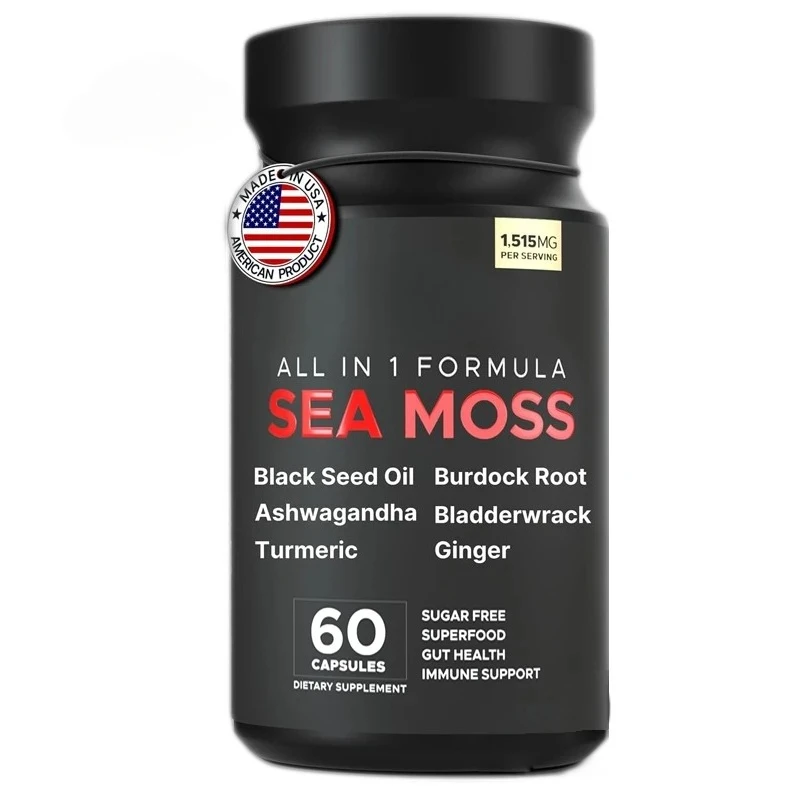 

Organic 60 capsules: Seaweed, Black Seed Oil, Turmeric, South African Drunken Eggplant, Bladderwrack, Burdock Root, Ginger