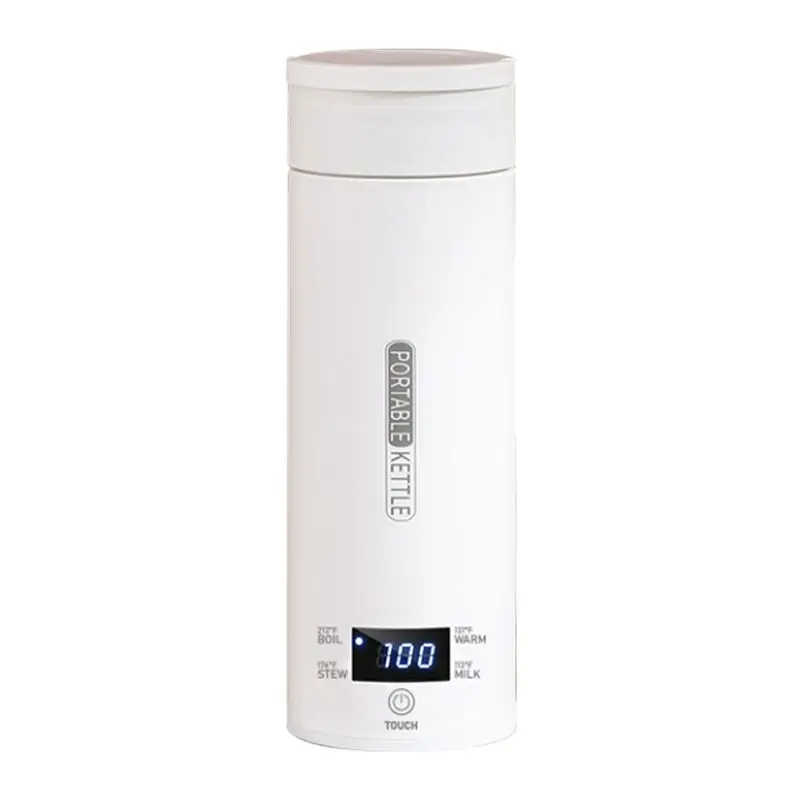 [B25B!】 Travel Electric Kettle Portable Small Mini Tea Coffee Kettle Water Heater With LCD US Plug