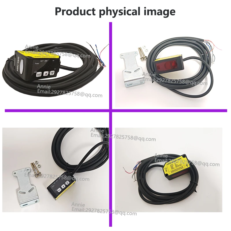 Measuring distance 100mm NPN High Precision CMOS Measure the thickness of an object  Laser Distance Measurement Sensor