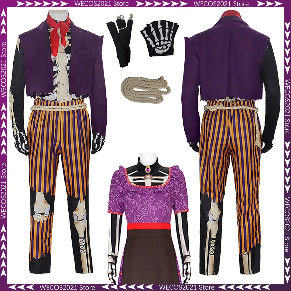 

Disguise Hector Cosplay Imelda Clothing Cartoon Movie Costume Halloween Women Men Roleplay Role Play Fancy Dress Up Party Outfit