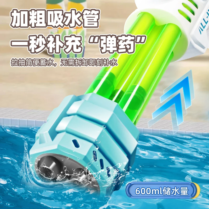 مدفع المياه الصيف في الهواء الطلق بندقية رذاذ الماء سحب ارتفاع ضغط المدى حمامات الشاطئ حرب المياه متعة اللعب لعب الأطفال بنين بنات #2