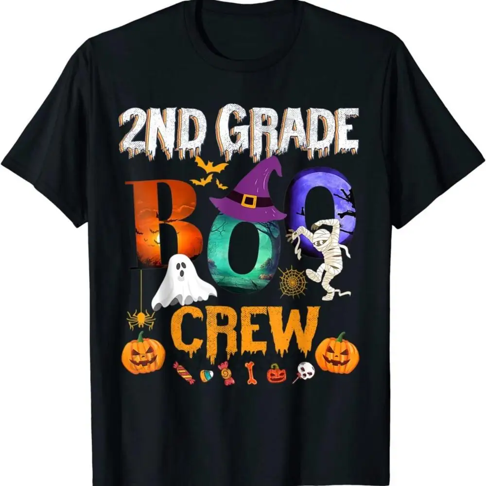 2nd Grade Boo Crew Teacher Student Funny Halloween Costume T-shirts Men Choir Teacher Cotton TShirt I Hear Voices Chorister Tops