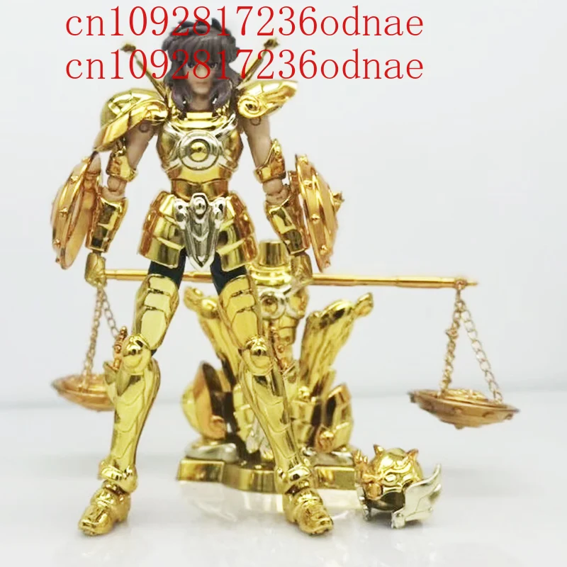 In Stock SG Model mini cloth myth DDP 100mm EX gold saint Libra Dohko with object metal armor action figure toy DDP Size