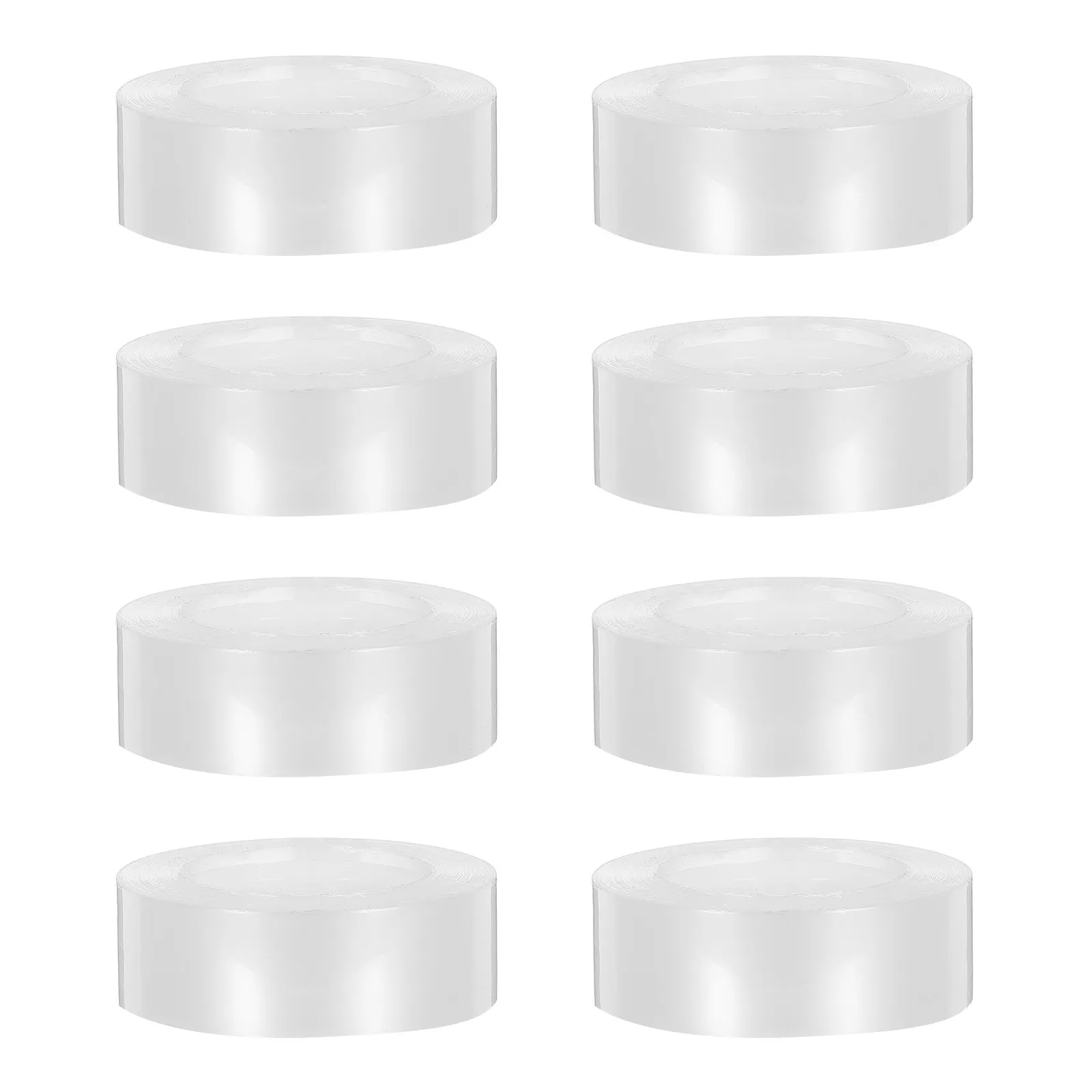 8 Rolls Transparent Tape Clear Tape Refills Multipurpose Self Adhesive Office School Home Use Long Strong Bonding