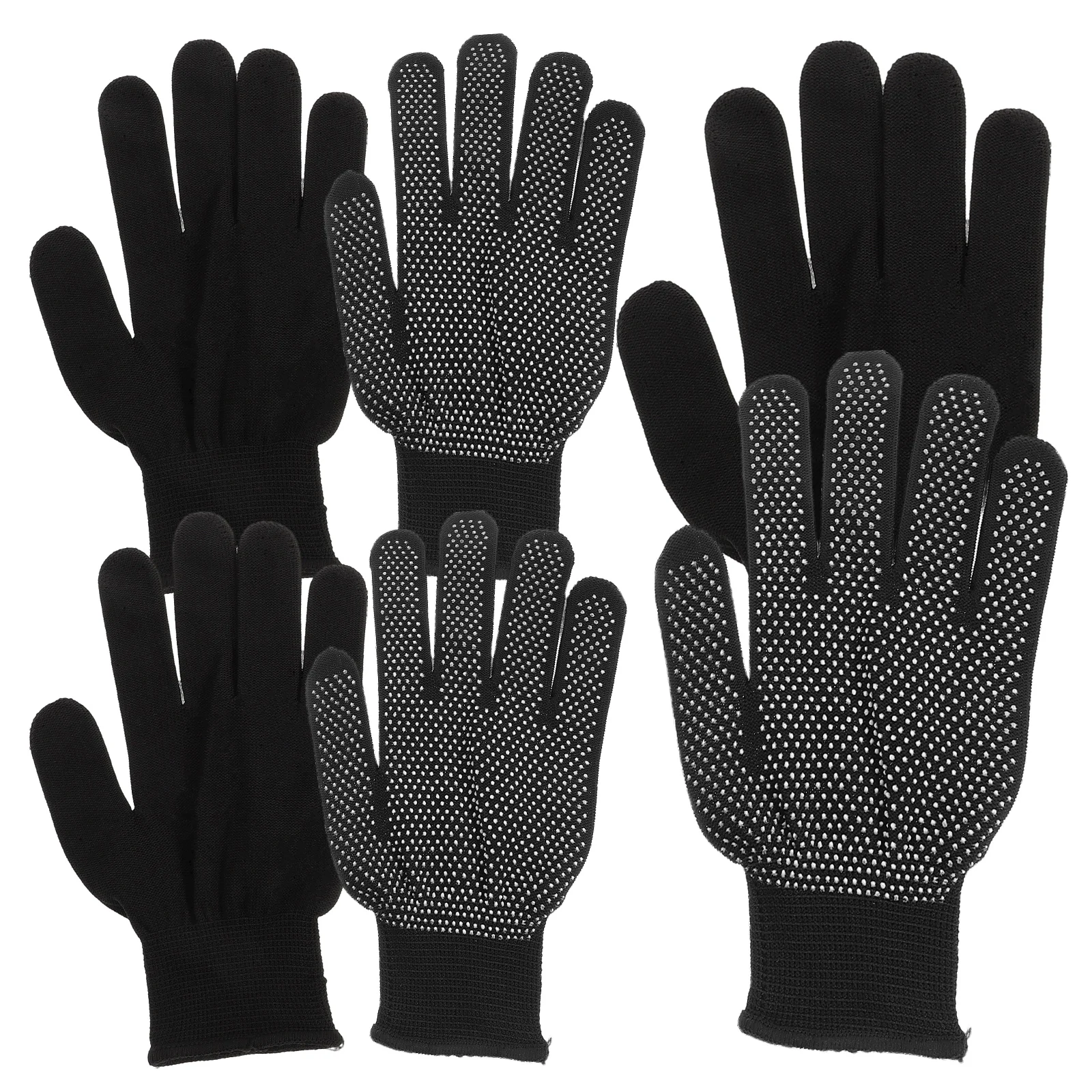 

Outdoor Gloves 3 Pairs Full Finger Nylon Protective Anti Sweat Breathable Carrying Golf Climbing Cycling Summer Lightweight Dirt