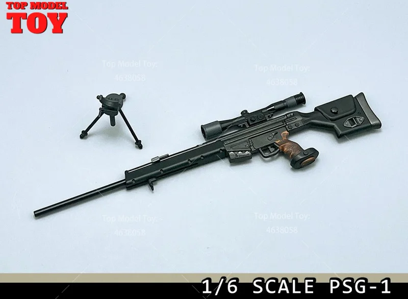 PSG-1 1/6 escala sniper rifle arma cena acessórios modelo de plástico 20cm brinquedo caber 12 ''soldado masculino figura ação corpo bonecas