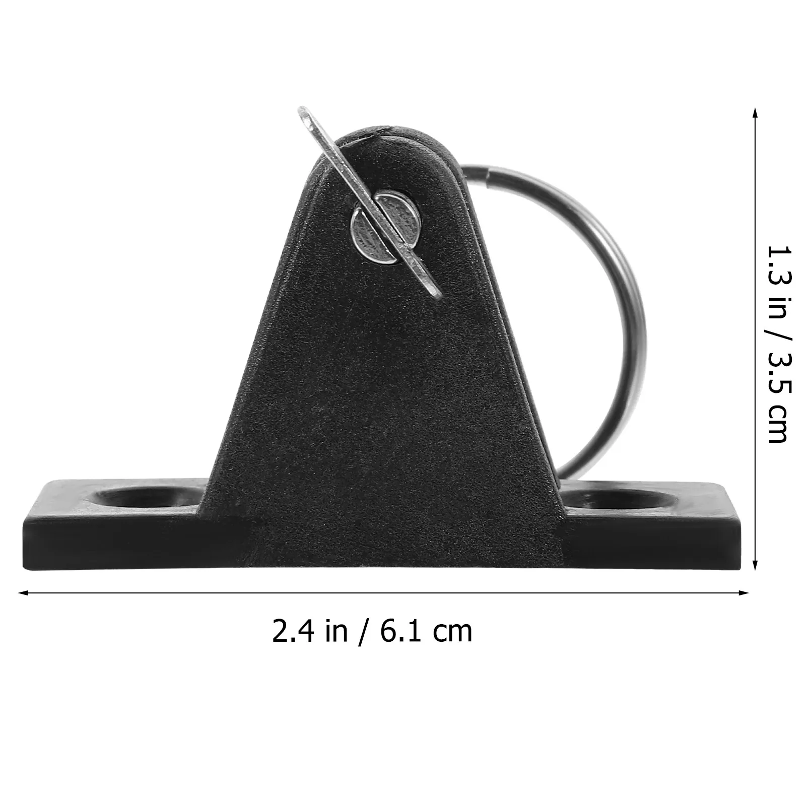 4Pcs Boat Deck Hinges Nylon Bimini Deck Mounts Flat Base Marine Canopy Hardware Slide Rail Anchor Set Bimini Top Hardwares