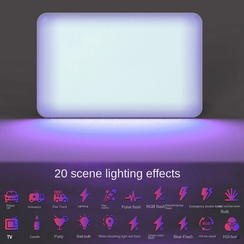 ไฟ LED โทรศัพท์มือถือขนาดเล็กไฟเซลฟี่ไฟหรี่แสงได้ RGB เติมแสงสำหรับสมาร์ทโฟนหลายรุ่น